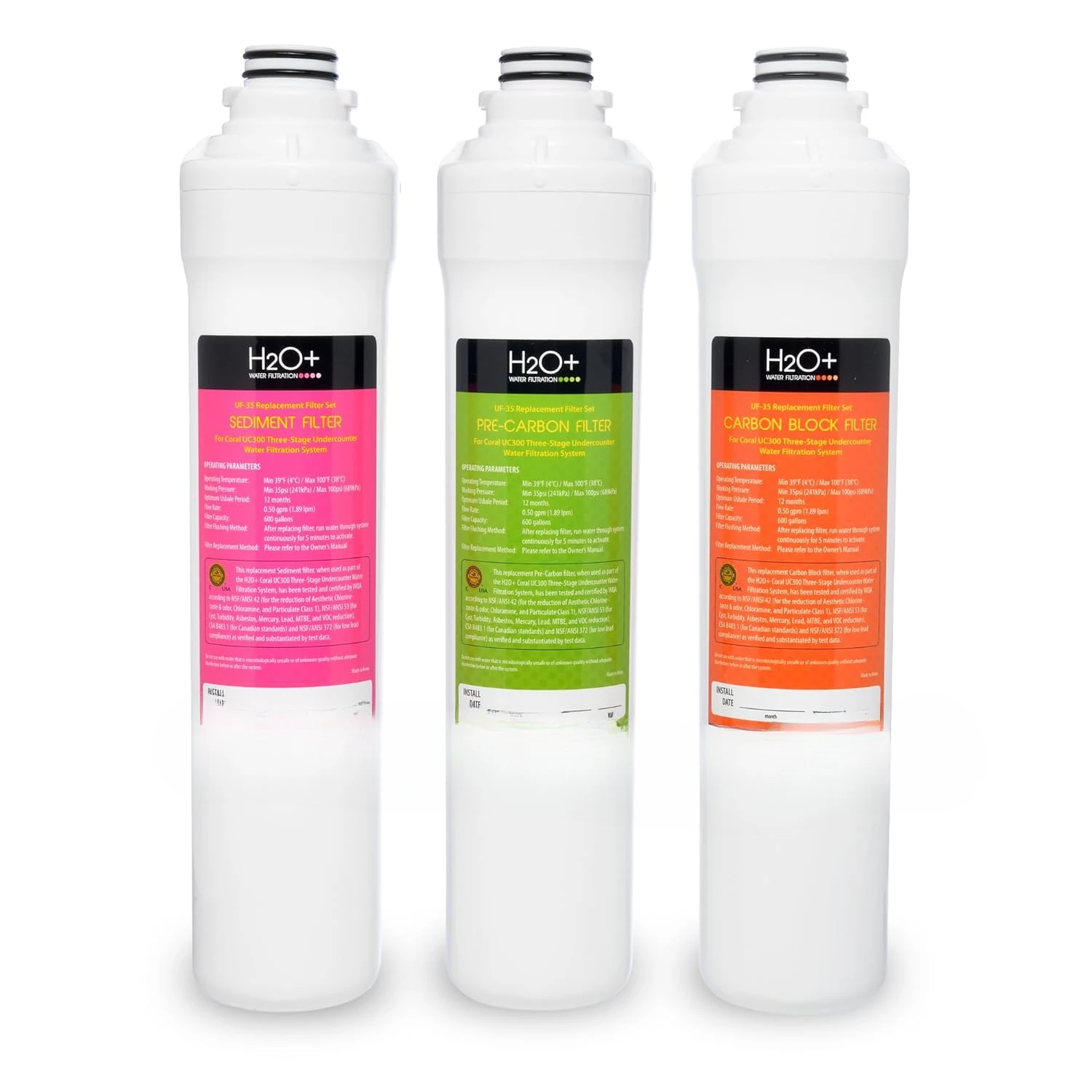H2O+ Coral UC300 Трехступенчатая система фильтрации воды под столешницей (сменные фильтры UF-35)
H2O+ Coral UC300 Трехступенчатая система фильтрации воды под столешницей (сменные фильтры UF-35)
