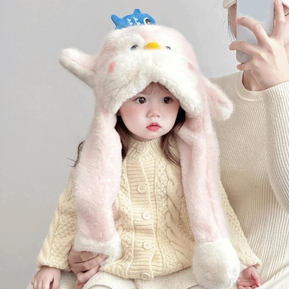 Fluffy Kids Ear Protection Cap Fleece Lined Windproof Children Plush Pullover Cap Thickened Warm Cartoon Penguin Hat
Fluffy Kids Ear Protection Cap Fleece Lined Windproof Children Plush Pullover Cap Thickened Warm Cartoon Penguin Hat