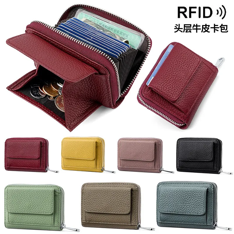 Genuine Leather RFID Short Coin Wallet Portable Card Holder Pouch Purse Bag Cowhide Student Small Money Clutch For Men Women
Genuine Leather RFID Short Coin Wallet Portable Card Holder Pouch Purse Bag Cowhide Student Small Money Clutch For Men Women