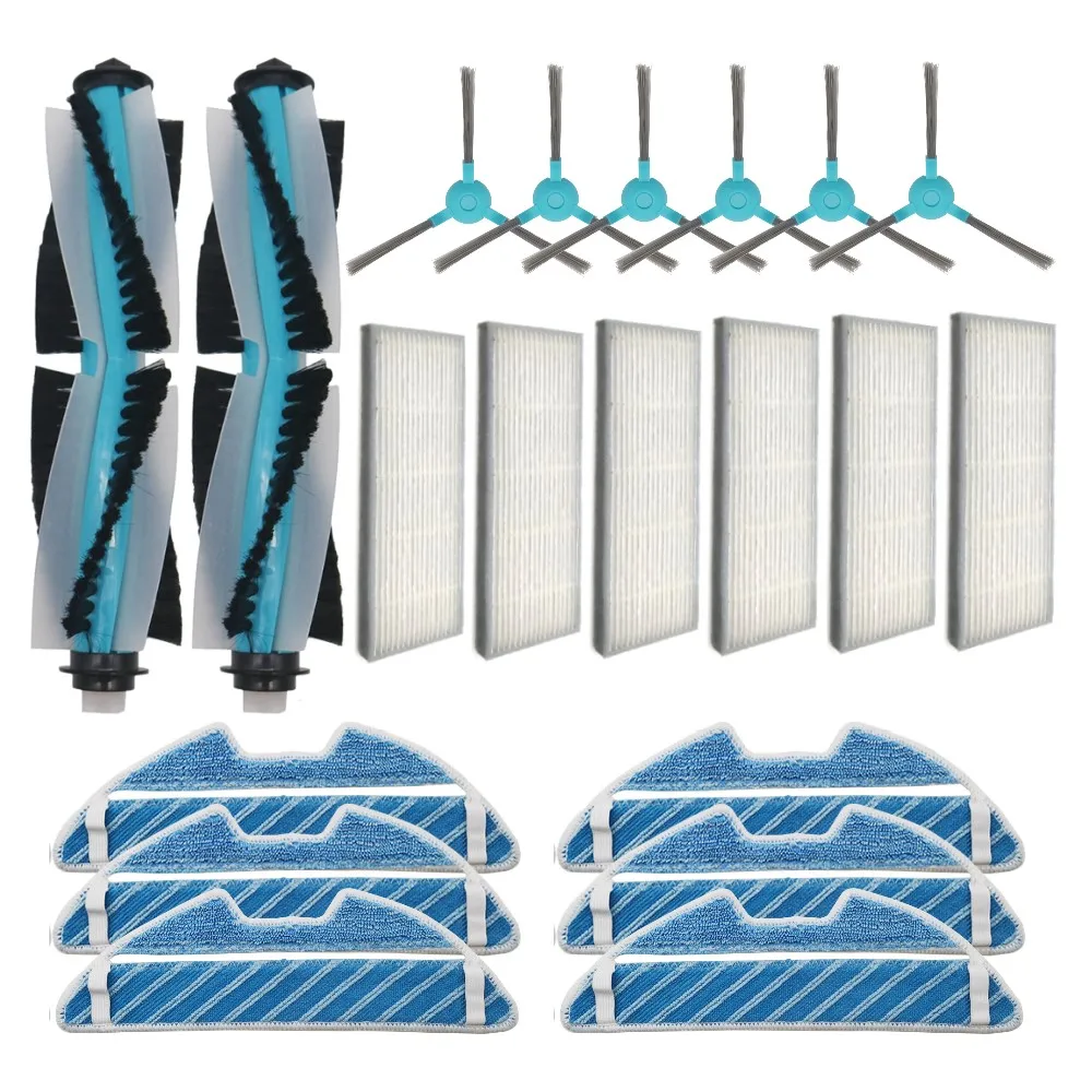 Accessories For Cecotec Conga 1290 1390 Robot Vacuum Cleaner, Replacement Parts Hepa Filter Side Brush Mop Pad Roller Brush 
Accessories For Cecotec Conga 1290 1390 Robot Vacuum Cleaner, Replacement Parts Hepa Filter Side Brush Mop Pad Roller Brush