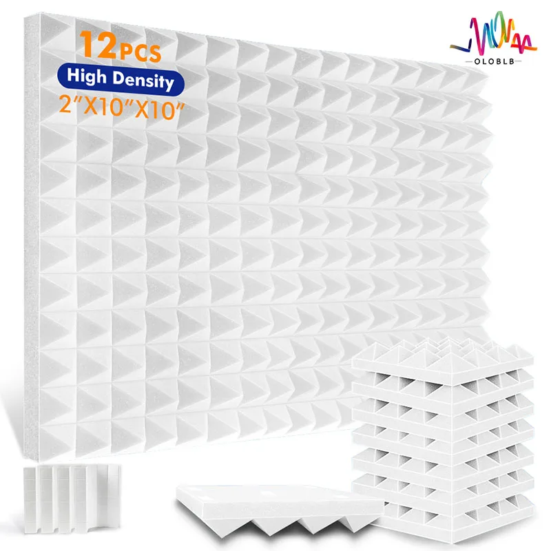 Acoust Absorbing Material 12Pcs Self Adhesive Wall Panel Sound Proof Foam Noise Insulator Treatment Panels On the Wall
Acoust Absorbing Material 12Pcs Self Adhesive Wall Panel Sound Proof Foam Noise Insulator Treatment Panels On the Wall