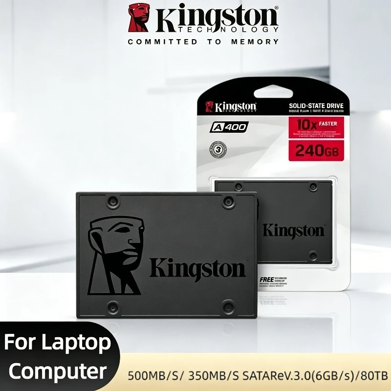 Kingston A400 SSD Internal Solid State Drive 256GB 512GB 2.5 Inch SSDs SATA III HDD Hard Disk for Laptop Desktop PC
Kingston A400 SSD Internal Solid State Drive 256GB 512GB 2.5 Inch SSDs SATA III HDD Hard Disk for Laptop Desktop PC