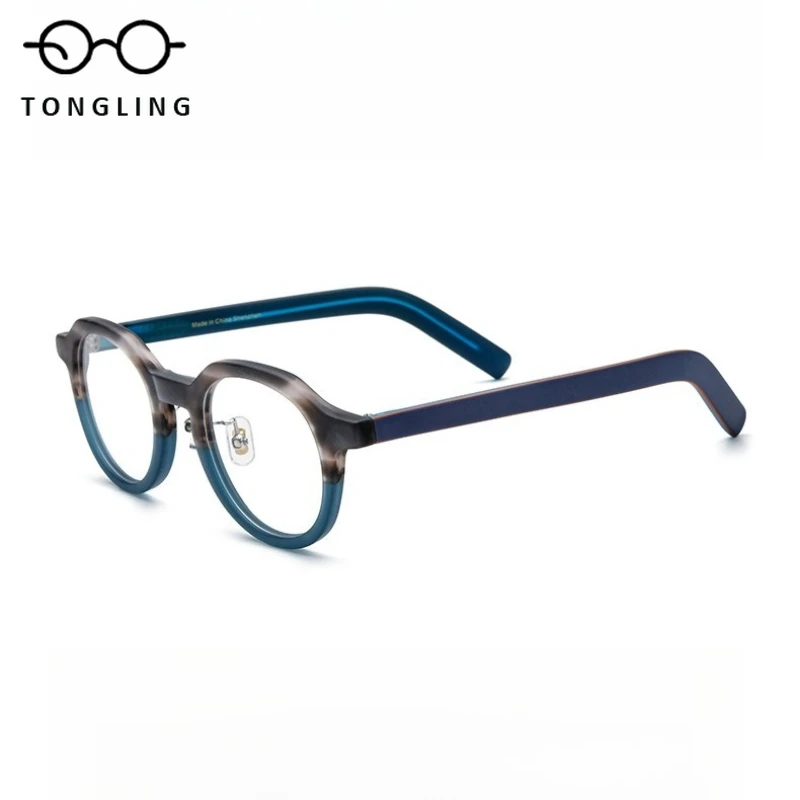 Retro and fashionable new women multi-color patchwork square acetate men spectacle frame, available with prescription lenses
Retro and fashionable new women multi-color patchwork square acetate men spectacle frame, available with prescription lenses