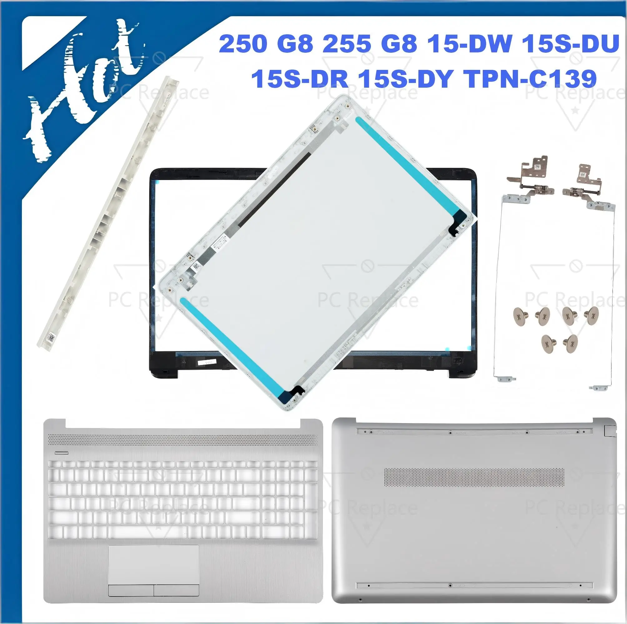 Cover For HP 255 G8 G9 250 G8 G9 15-DW 15Z-GW 15S-DR TPN-C139 Silver Cover L52012-001 Front Frame palmrest Base cover L52007-001
Cover For HP 255 G8 G9 250 G8 G9 15-DW 15Z-GW 15S-DR TPN-C139 Silver Cover L52012-001 Front Frame palmrest Base cover L52007-001