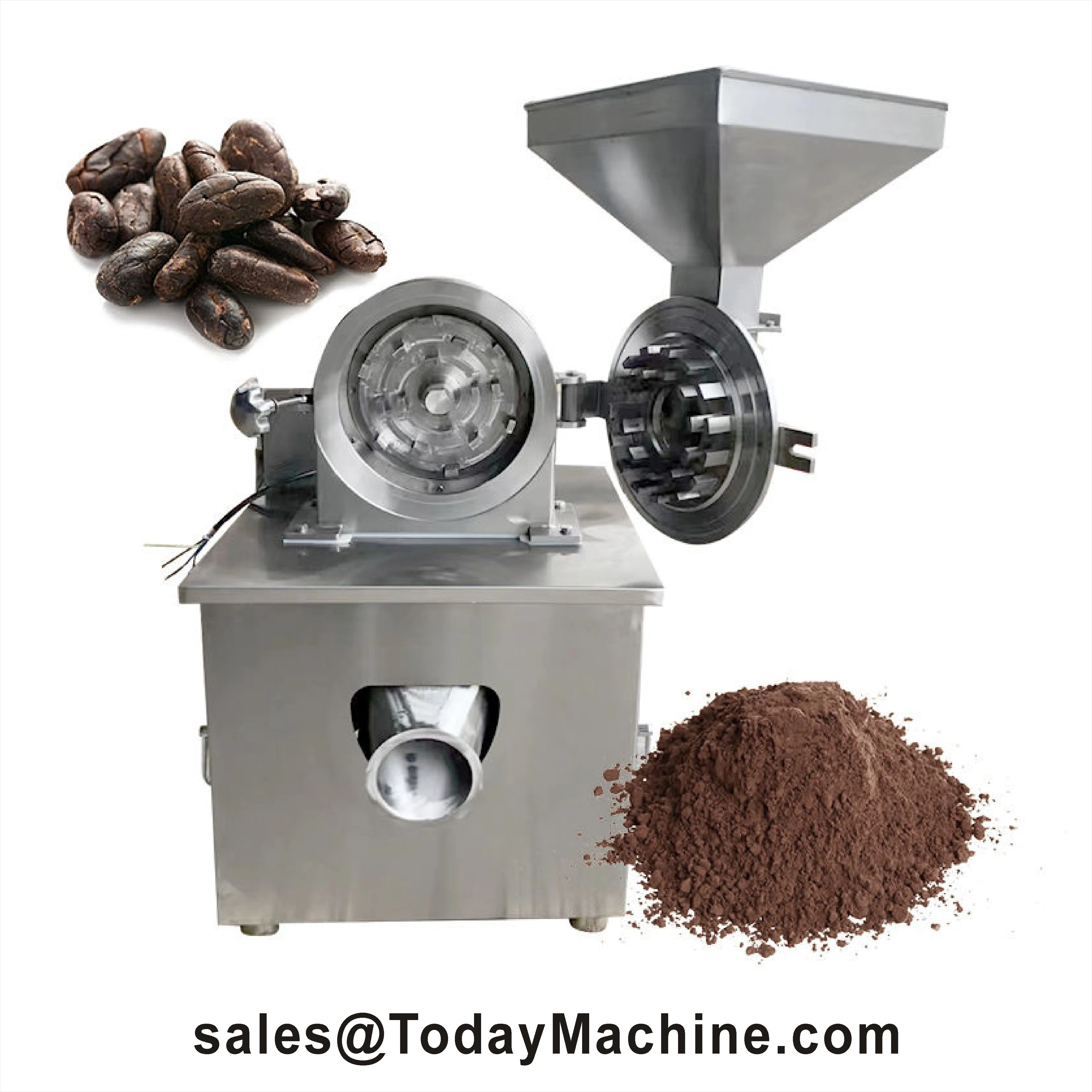 Industrial Vertical Stainless Steel Motor Dry Food Pulverizer Spice Grinder 5.5kW High Capacity Food Processing
Industrial Vertical Stainless Steel Motor Dry Food Pulverizer Spice Grinder 5.5kW High Capacity Food Processing