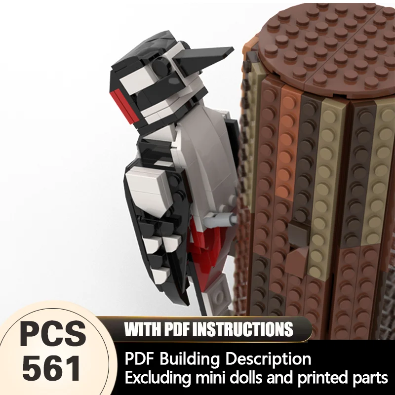 Creators Animal Series Model MOC Building Bricks Great Spotted Woodpecker Modular Technology Gifts Holiday Assemble Children Toy
Creators Animal Series Model MOC Building Bricks Great Spotted Woodpecker Modular Technology Gifts Holiday Assemble Children Toy