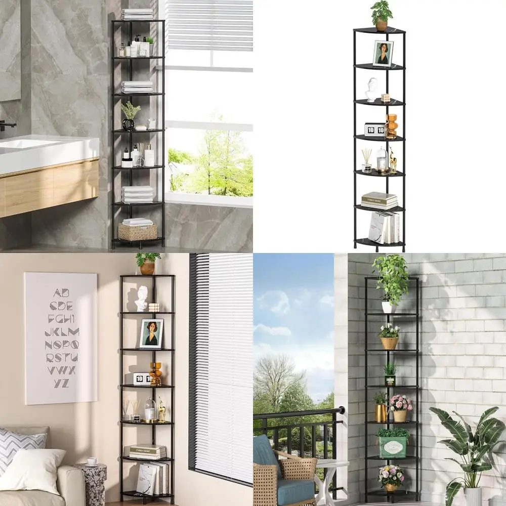 7-Tier Bookshelf Display, 64.7 Tall Organizer for Living Room, Marble Black Storage Shelves for Home Decor
7-Tier Bookshelf Display, 64.7 Tall Organizer for Living Room, Marble Black Storage Shelves for Home Decor