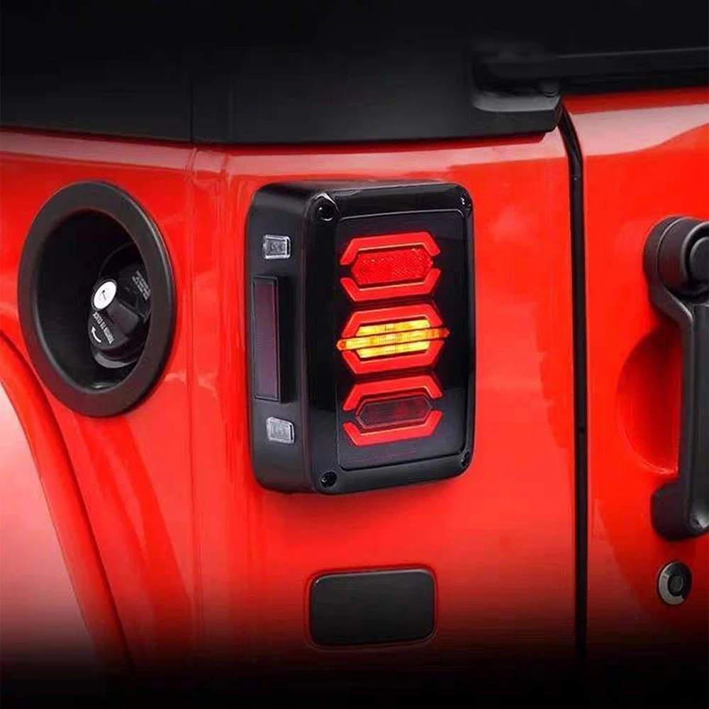 Lantsun J146 LED Taillight ABS Brake Lights Rear Lamp for Jeep for Wrangler JK07-17, 1-pair
Lantsun J146 LED Taillight ABS Brake Lights Rear Lamp for Jeep for Wrangler JK07-17, 1-pair