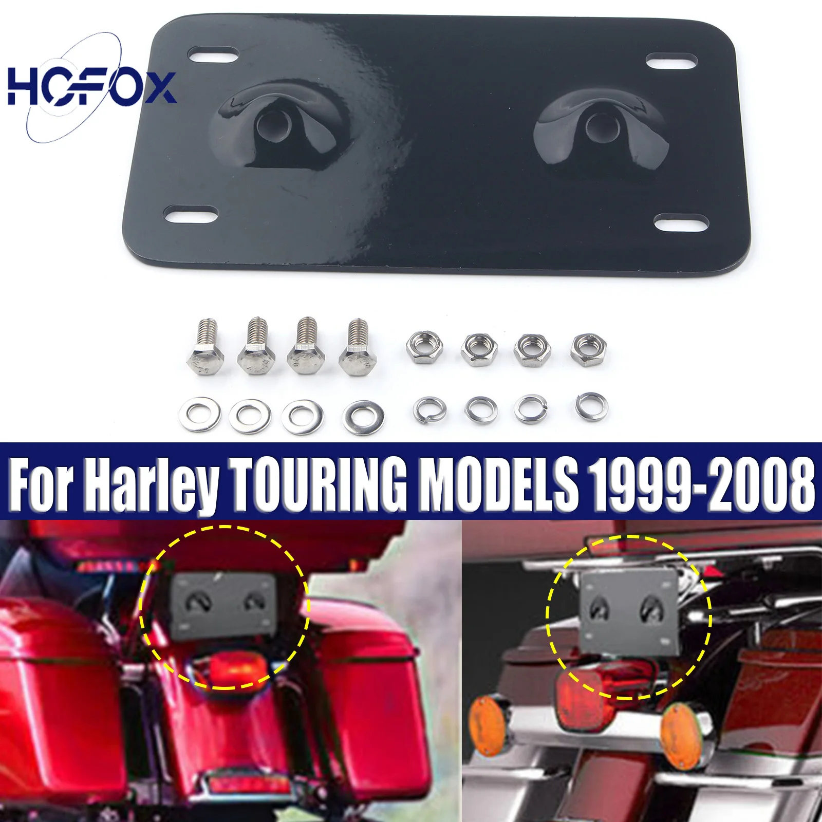 License Plate Holder For Harley TOURING MODELS 1999-2008 Motorcycle License Plate Bracket Curved Laydown License Plate Holder 
License Plate Holder For Harley TOURING MODELS 1999-2008 Motorcycle License Plate Bracket Curved Laydown License Plate Holder