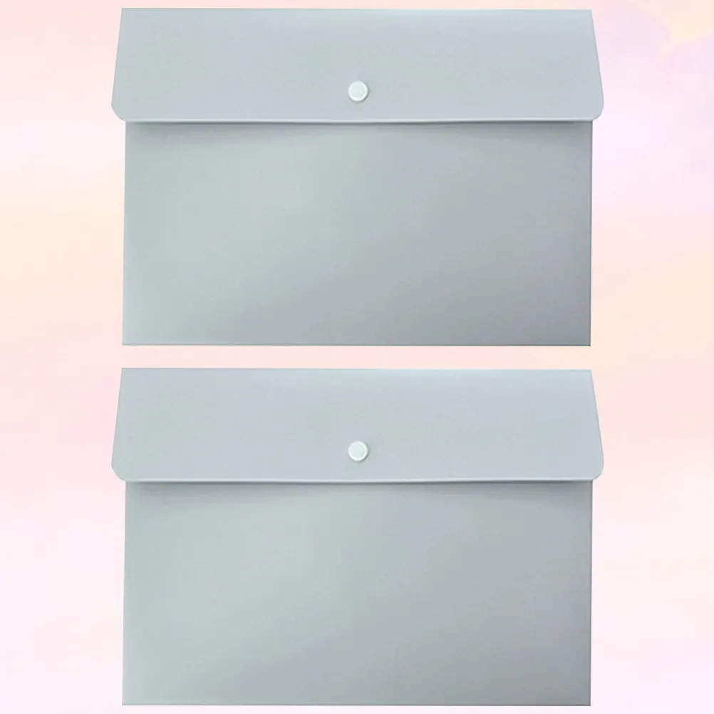 2Pcs Document Folder File Pockets PP Material Waterproof A4 Transparent Press Button Storage Organizer for Office Home
2Pcs Document Folder File Pockets PP Material Waterproof A4 Transparent Press Button Storage Organizer for Office Home