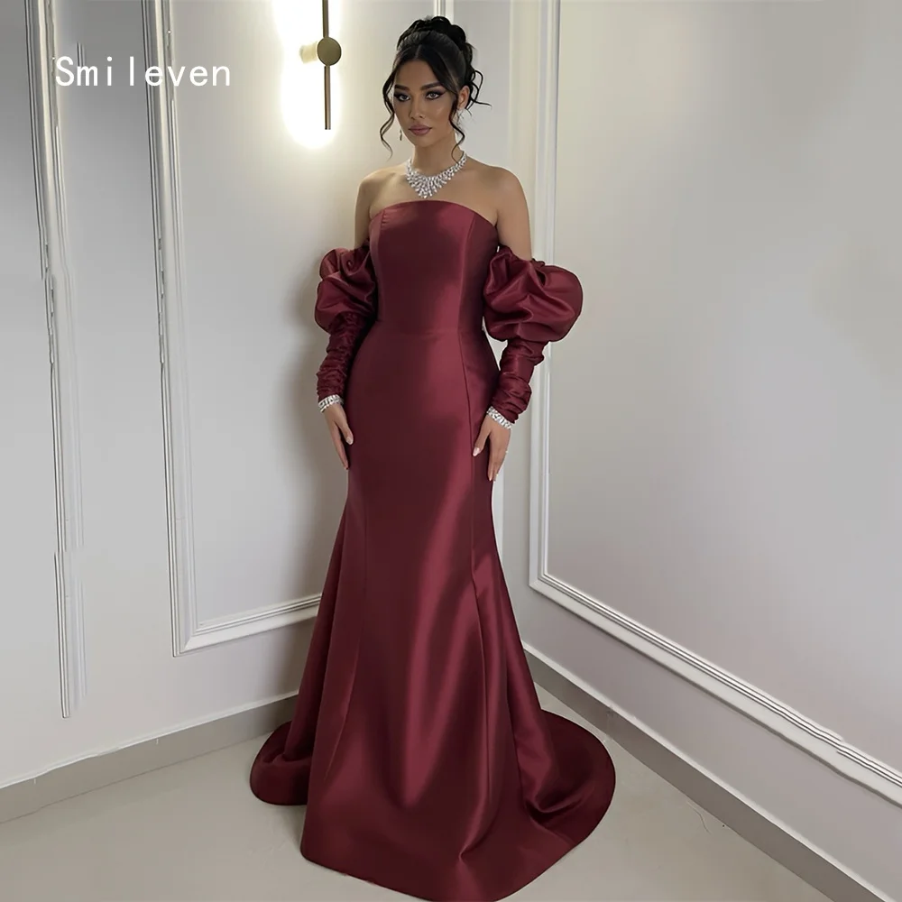 Smileven Роскошное платье русалки для выпускного вечера Простые вечерние платья без бретелек с открытыми плечами Платье для особых случаев по индивидуальному заказу 2026
Smileven Роскошное платье русалки для выпускного вечера Простые вечерние платья без бретелек с открытыми плечами Платье для особых случаев по индивидуальному заказу 2026
