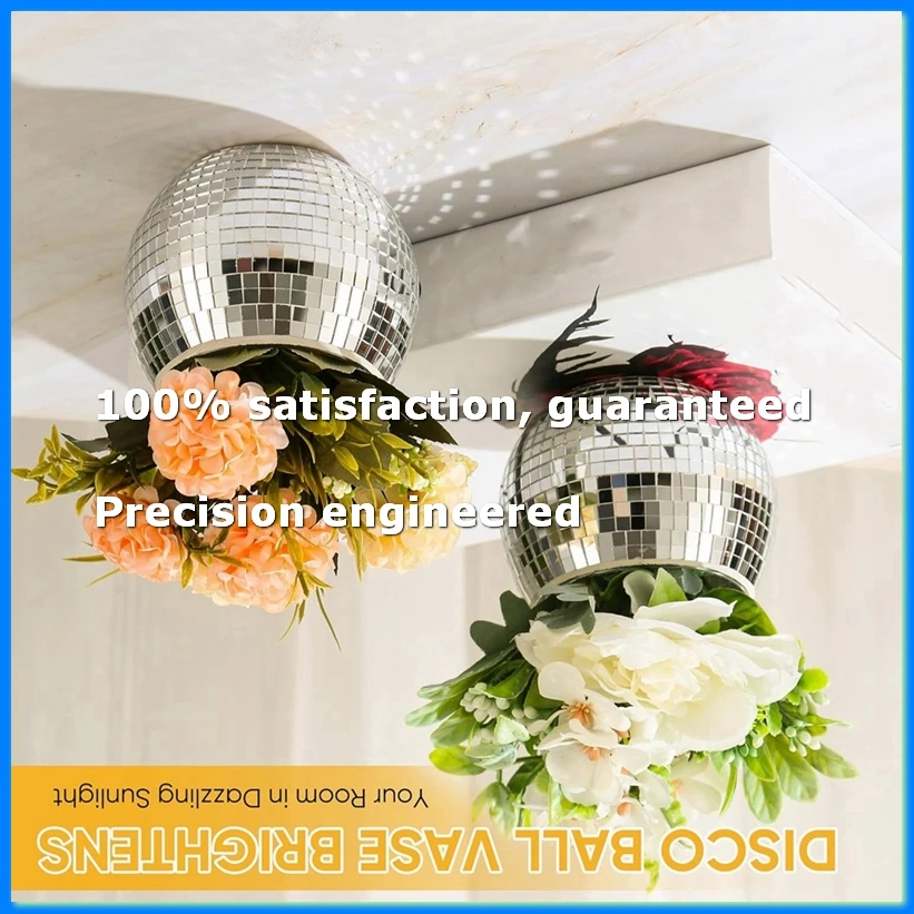 6 Pcs Disco Ball Vase Disco Ball Planter for Centerpieces Disco Ball Decor Flower Vase with Mirror Glass for Wedding-A63M
6 Pcs Disco Ball Vase Disco Ball Planter for Centerpieces Disco Ball Decor Flower Vase with Mirror Glass for Wedding-A63M