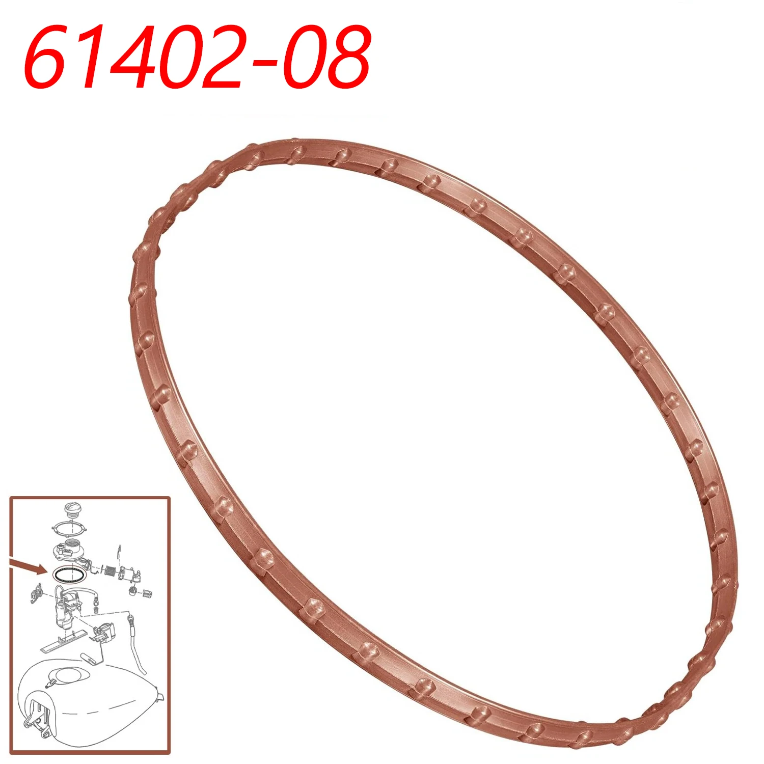 TM 61402-08 Fuel Tank Seal fits for Harley-Davidson Touring & Trike Models 2007-2025, Fuel Pump Door Gasket Fits Electra Glide
TM 61402-08 Fuel Tank Seal fits for Harley-Davidson Touring & Trike Models 2007-2025, Fuel Pump Door Gasket Fits Electra Glide