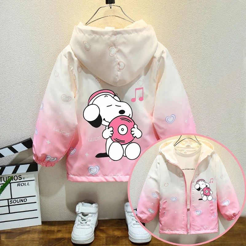 Snoopy Children Hoodies Cute Cartoon Girl Windproof Jacket Pink Waterproof Coat Teens Casual Sportwear Kids Autumn Outerwear
Snoopy Children Hoodies Cute Cartoon Girl Windproof Jacket Pink Waterproof Coat Teens Casual Sportwear Kids Autumn Outerwear