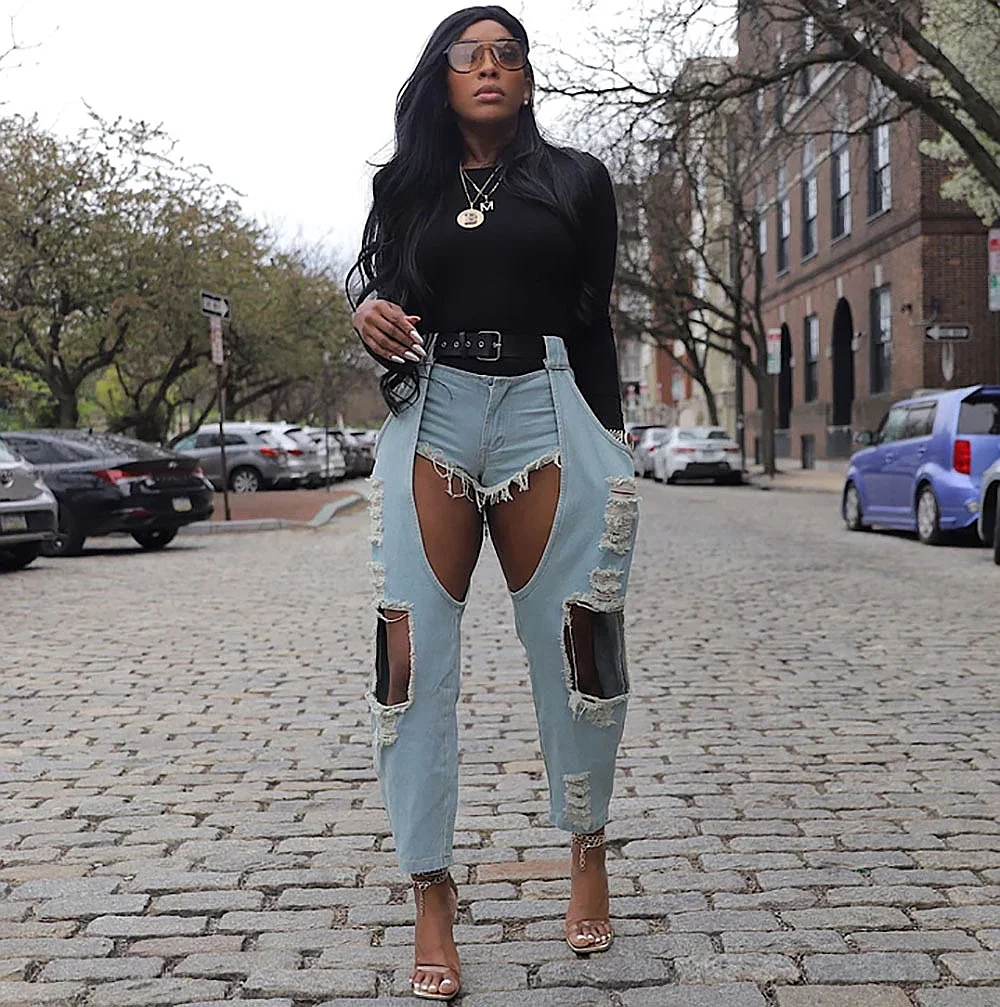 Women's Casual Jeans Ripped Denim Pants Street Style Stretchy Skinny Jeans Spring Summer
Women's Casual Jeans Ripped Denim Pants Street Style Stretchy Skinny Jeans Spring Summer