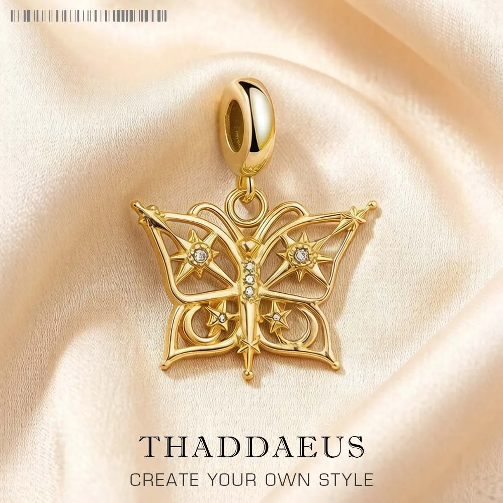 925 Sterling Silver Magic Butterfly Gold Pendant Charm New Trendy Women Fine Jewelry Lucky Gift
925 Sterling Silver Magic Butterfly Gold Pendant Charm New Trendy Women Fine Jewelry Lucky Gift