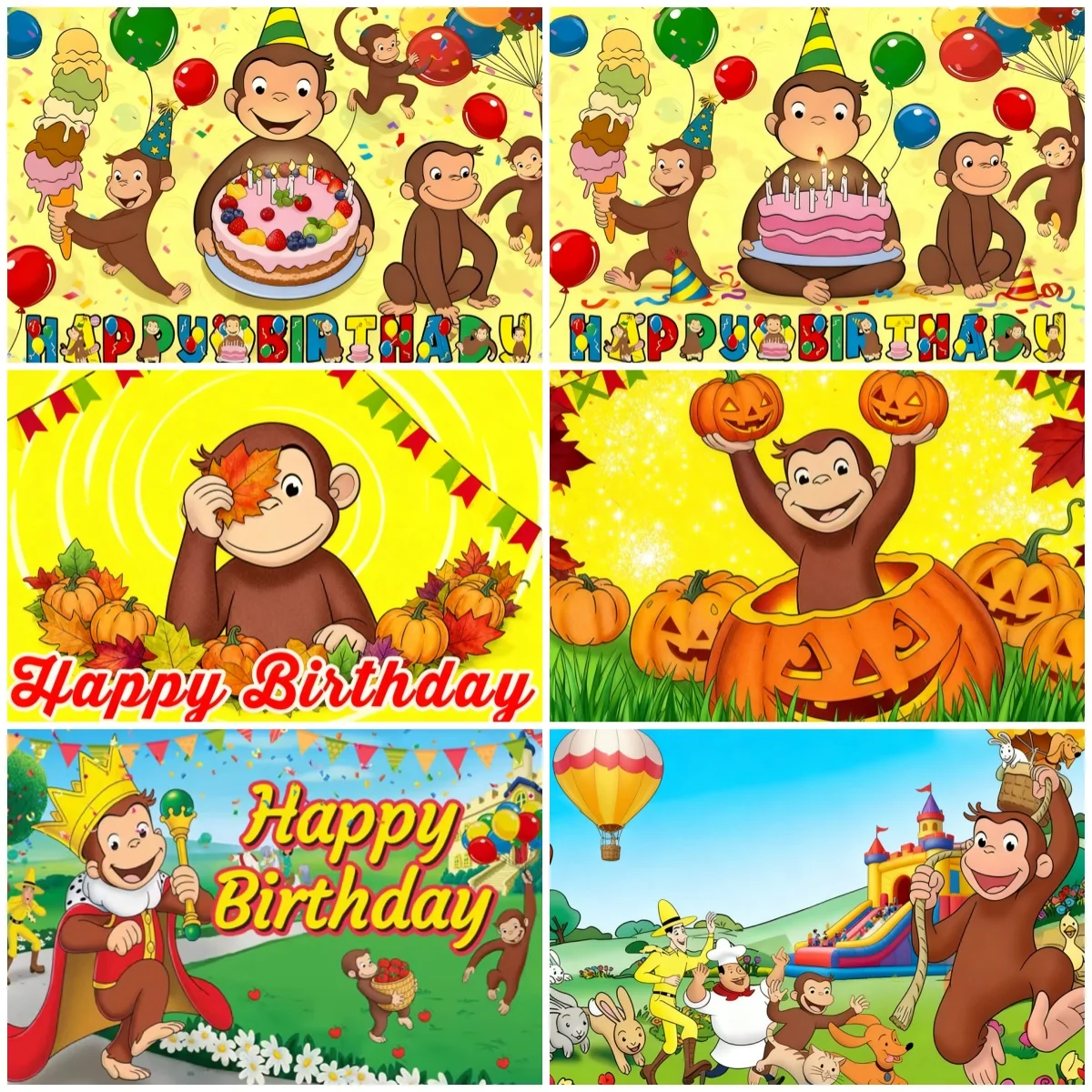 Cartoon George Monkey Children Birthday Theme Party Decoration Backdrop Supplies Kid Gifts Background Banner Photography Props
Cartoon George Monkey Children Birthday Theme Party Decoration Backdrop Supplies Kid Gifts Background Banner Photography Props