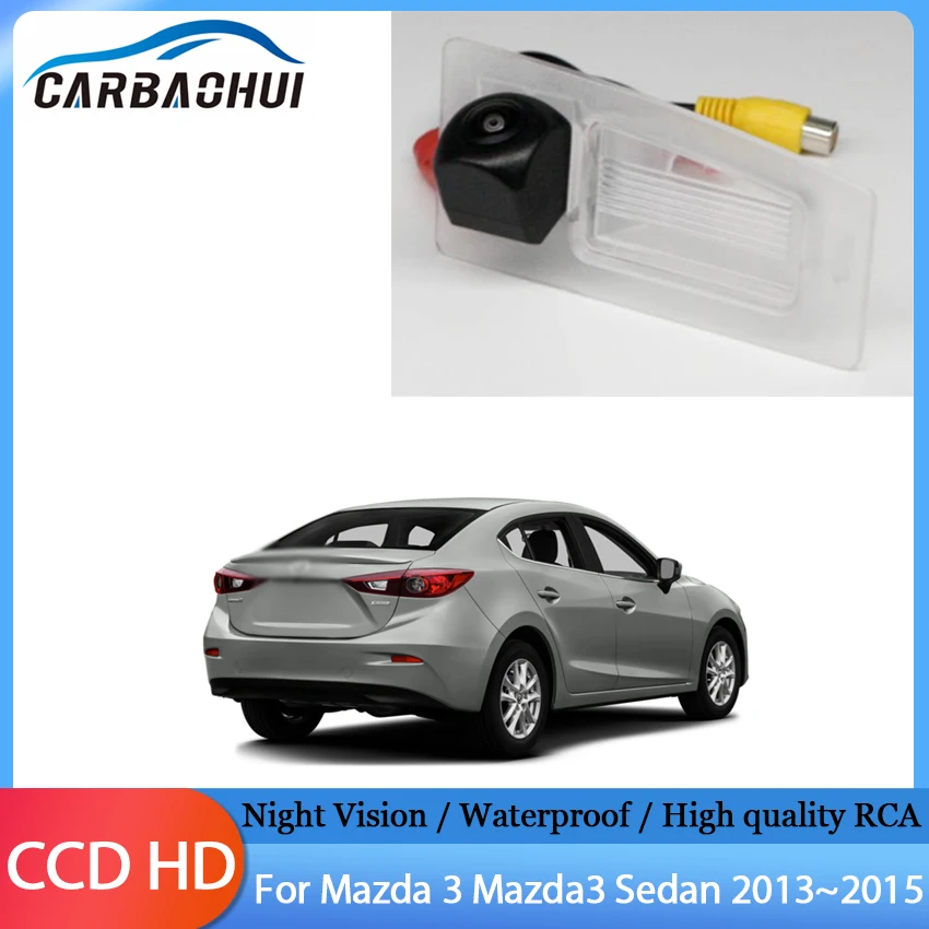 HD Fisheye Lens Starlight Night Vision Car Rear View Backup Camera High quality RCA For Mazda 3 Mazda3 Sedan 2013 2014 2015
HD Fisheye Lens Starlight Night Vision Car Rear View Backup Camera High quality RCA For Mazda 3 Mazda3 Sedan 2013 2014 2015