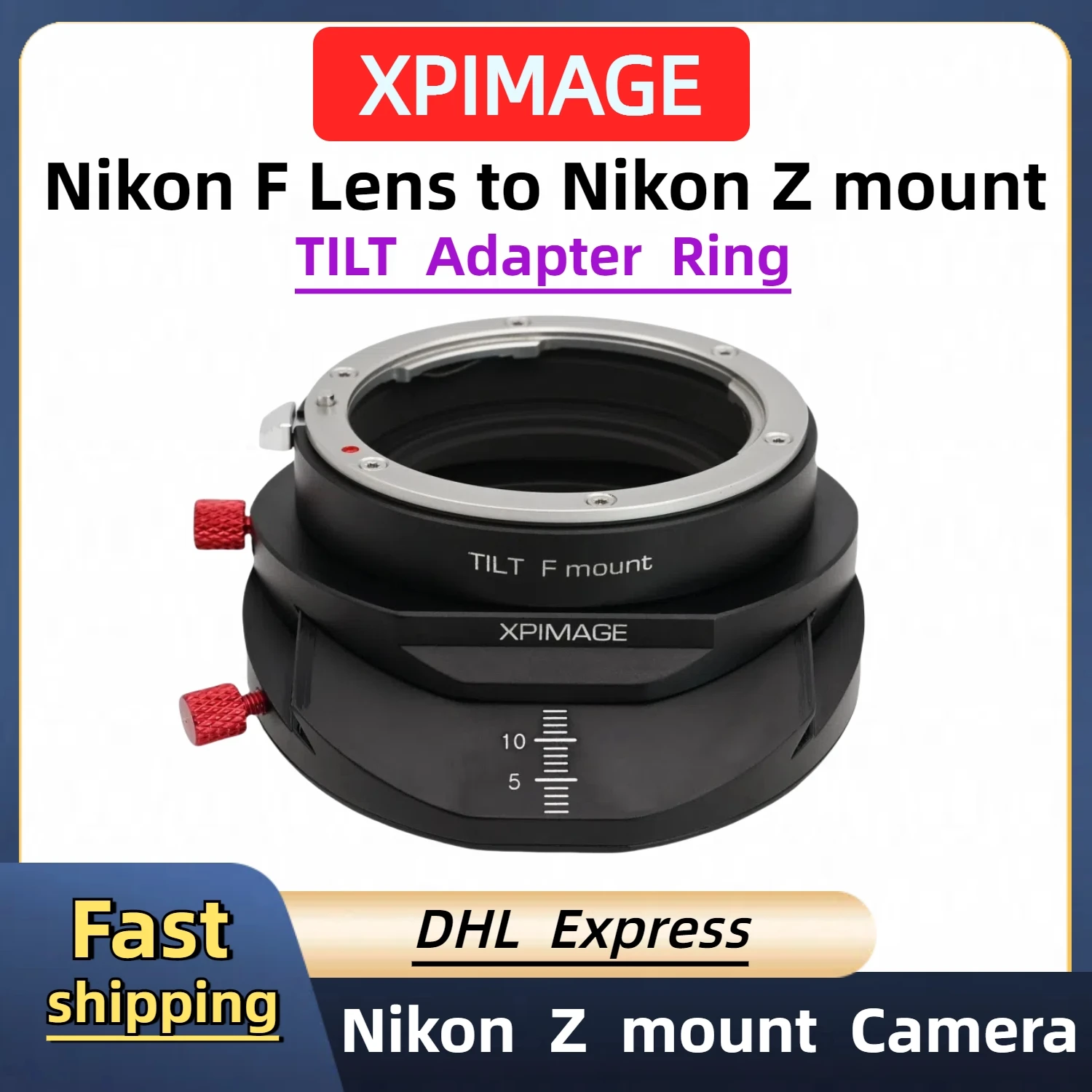 Переходник наклона XPIMAGE Tilt F к Z для объектива NIKON F к креплением NIKON Z Переходное кольцо промышленной камеры Z8 Z9 Z6III ZFC
Переходник наклона XPIMAGE Tilt F к Z для объектива NIKON F к креплением NIKON Z Переходное кольцо промышленной камеры Z8 Z9 Z6III ZFC