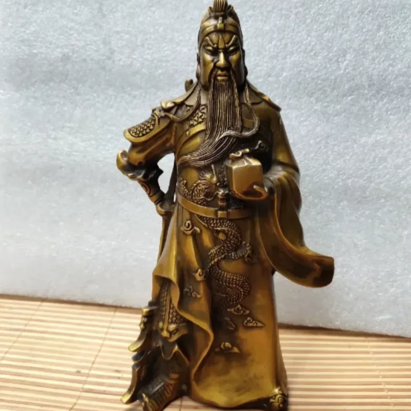 Antique copper collection Guan Gong Wu Caishen Buddha statue home living room desktop decoration handicrafts ornament
Antique copper collection Guan Gong Wu Caishen Buddha statue home living room desktop decoration handicrafts ornament