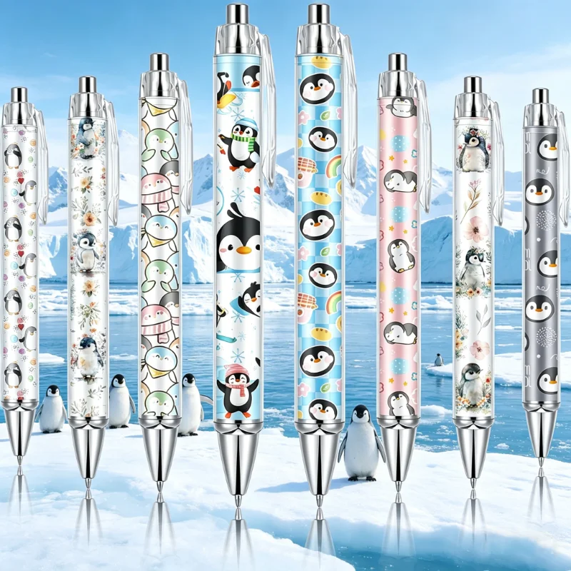 9pcs Penguin Design Ballpoint Pen Black Ink Exquisite Pen Holder Smooth Writing Student Classroom Office Supplies
9pcs Penguin Design Ballpoint Pen Black Ink Exquisite Pen Holder Smooth Writing Student Classroom Office Supplies