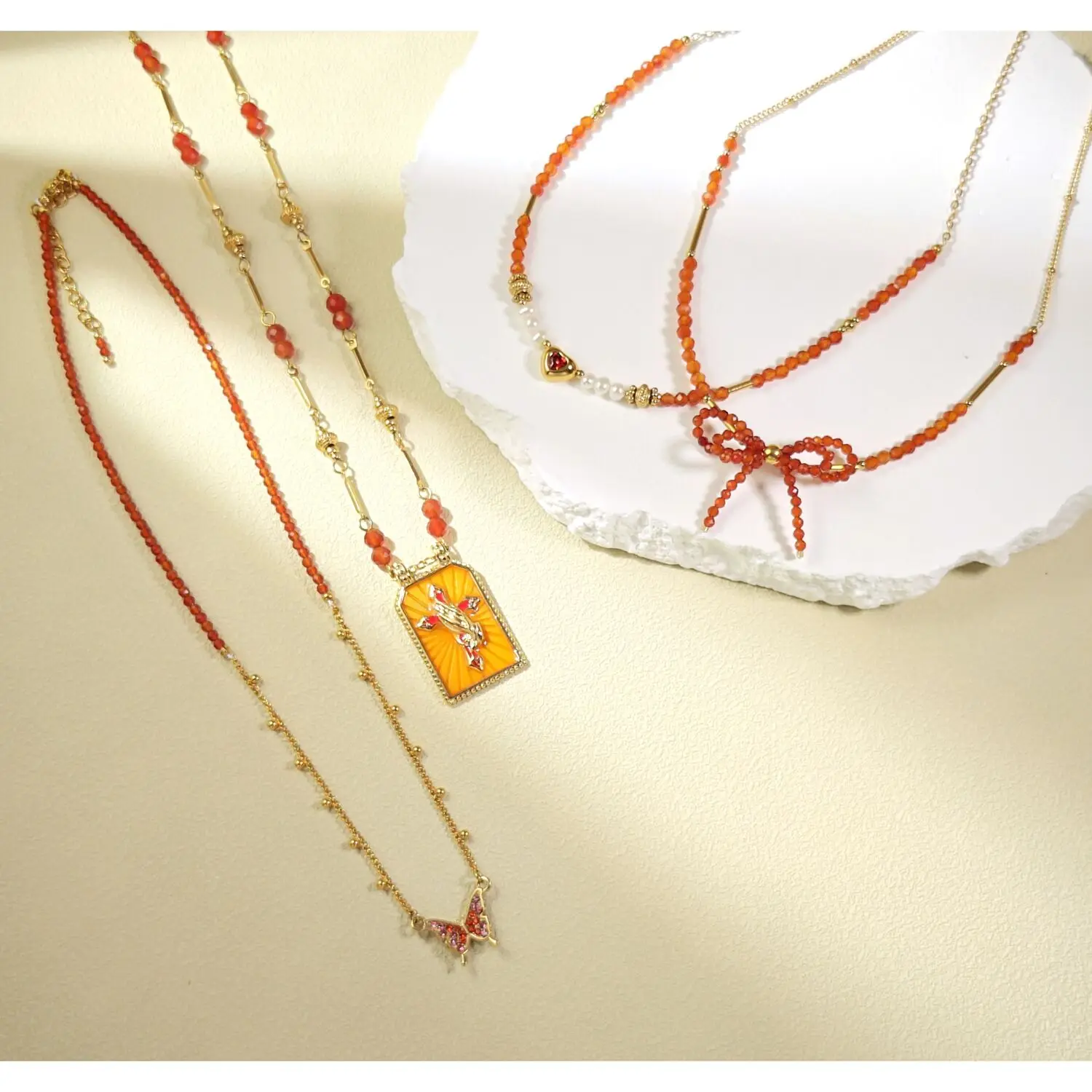 Ожерелье с подвеской из натурального камня Lii Ji Carnelian 2-4 мм, золотое, из нержавеющей стали, ручной работы
Ожерелье с подвеской из натурального камня Lii Ji Carnelian 2-4 мм, золотое, из нержавеющей стали, ручной работы