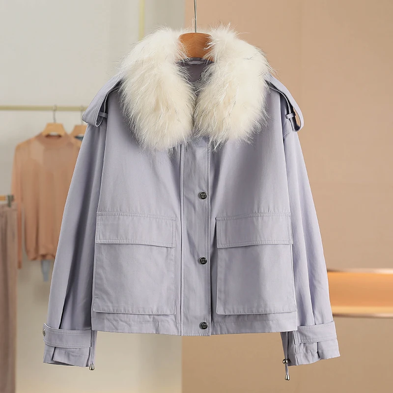 Detachable Hooded Cotton Jacket Women's Winter Outerwear Thickened Long Sleeve Zipper Closure Commute Style Fashionable Coat
Detachable Hooded Cotton Jacket Women's Winter Outerwear Thickened Long Sleeve Zipper Closure Commute Style Fashionable Coat