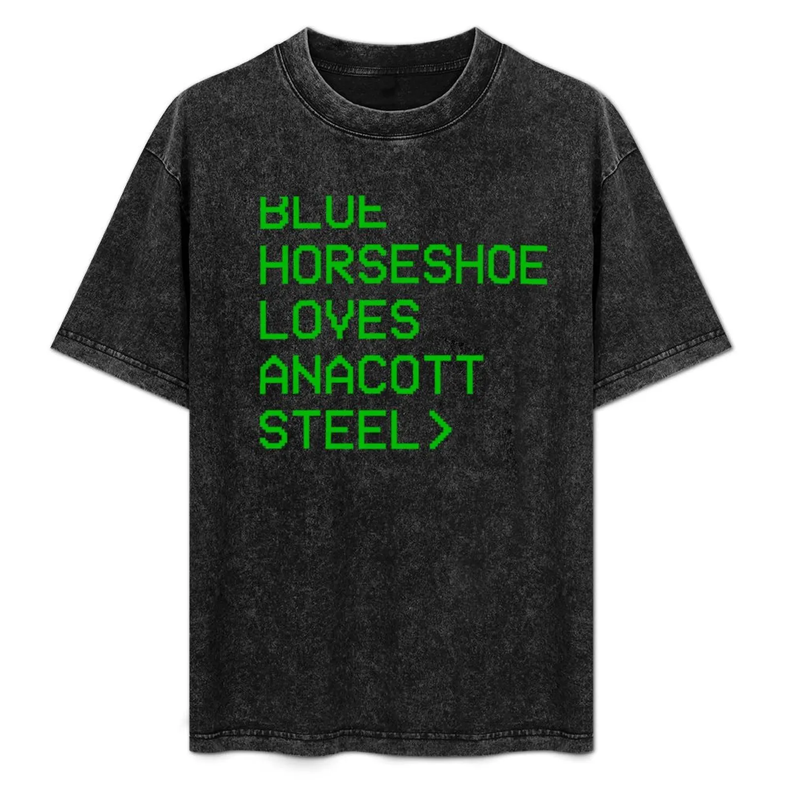 Blue Horseshoe Loves Anacott Steel T-Shirt Classic Print Short Sleeve Shirt
Blue Horseshoe Loves Anacott Steel T-Shirt Classic Print Short Sleeve Shirt