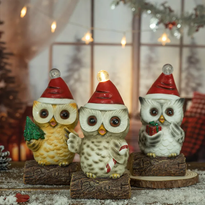 Christmas owl Resin Statue Nordic Abstract Ornaments For Figurines Interior Sculpture Room Home Decor
Christmas owl Resin Statue Nordic Abstract Ornaments For Figurines Interior Sculpture Room Home Decor