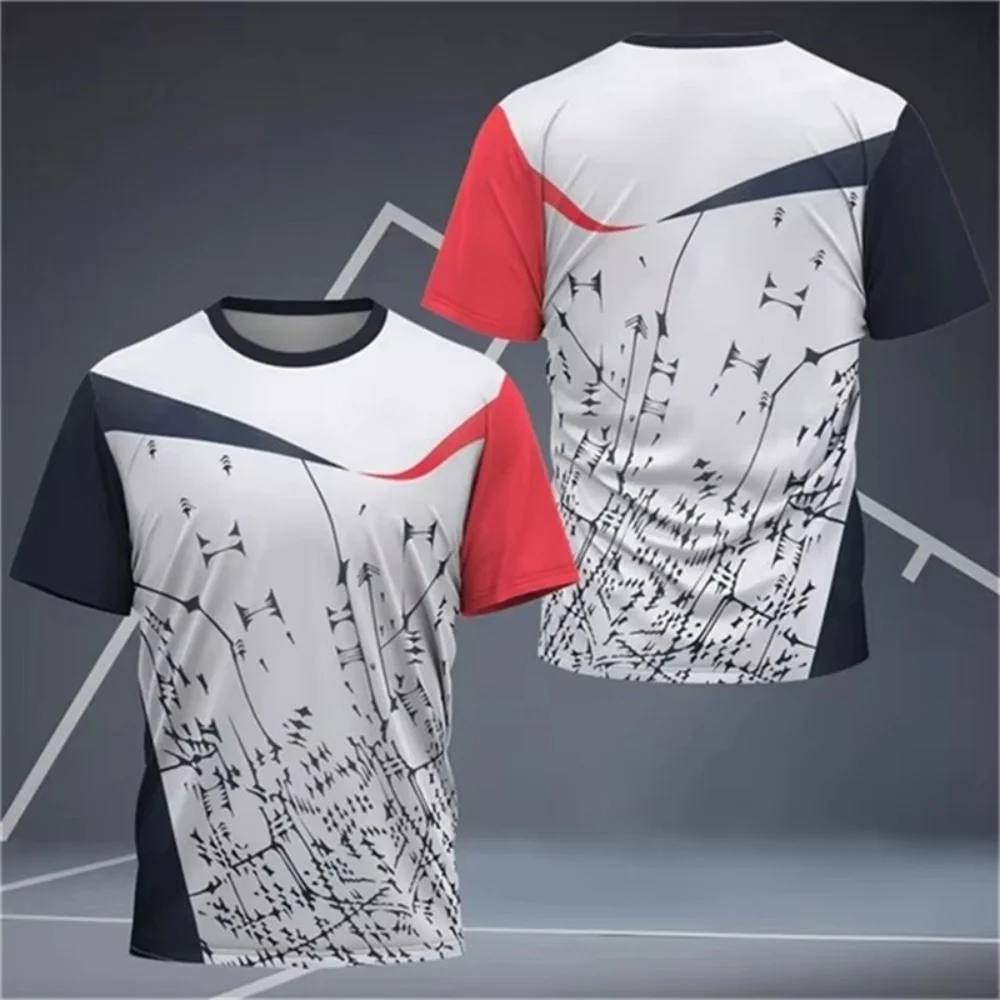 Simple Geometric Patterns Badminton T Shirts for Men Summer Fashion Short Sleeve 3D Printed T-Shirt Casual Breathable Unisex Tee
Simple Geometric Patterns Badminton T Shirts for Men Summer Fashion Short Sleeve 3D Printed T-Shirt Casual Breathable Unisex Tee