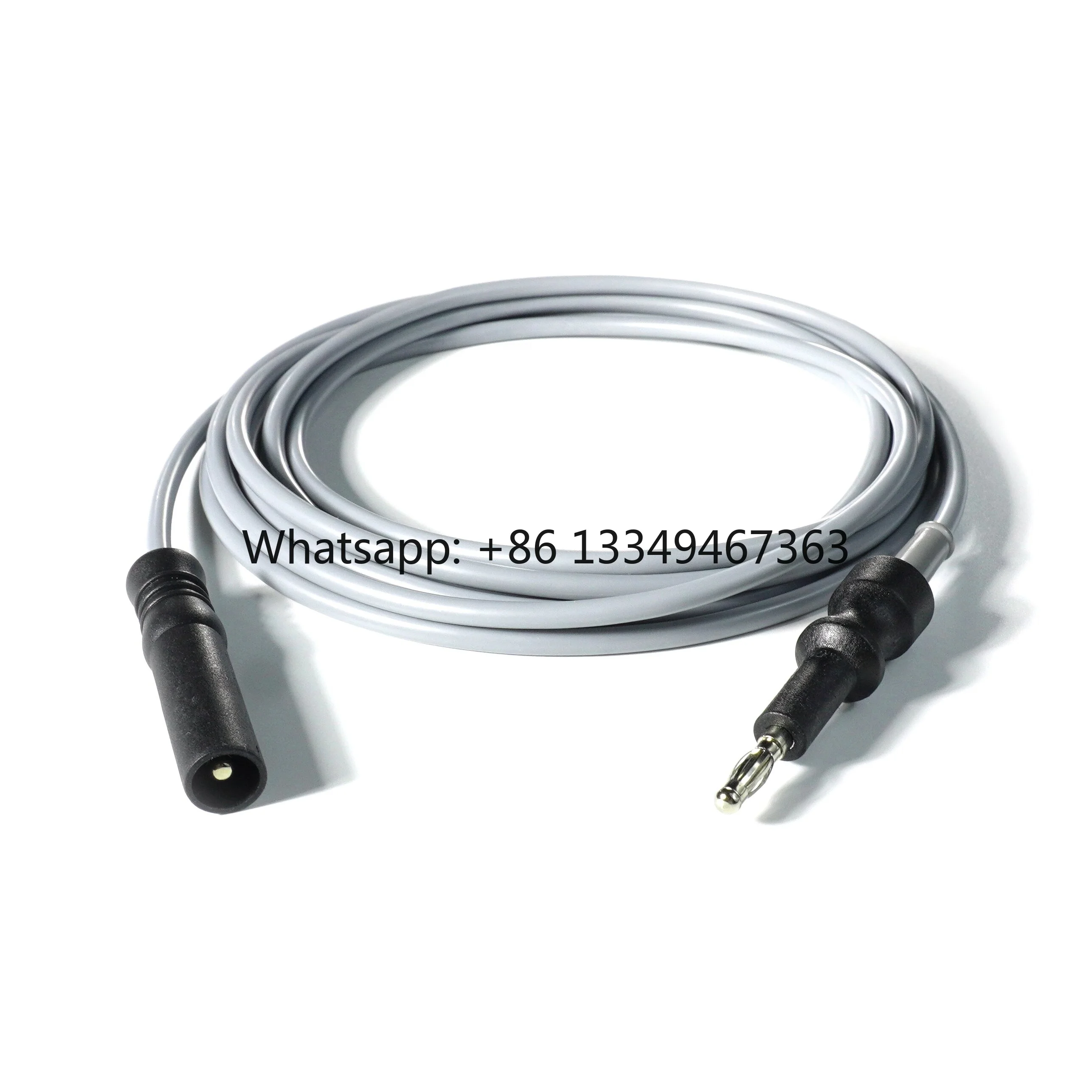 Medical Cable, 4.0mm Plug to 3.0mm Plug Electrosurgical Cable, 3.0m, Forceps Cables
Medical Cable, 4.0mm Plug to 3.0mm Plug Electrosurgical Cable, 3.0m, Forceps Cables