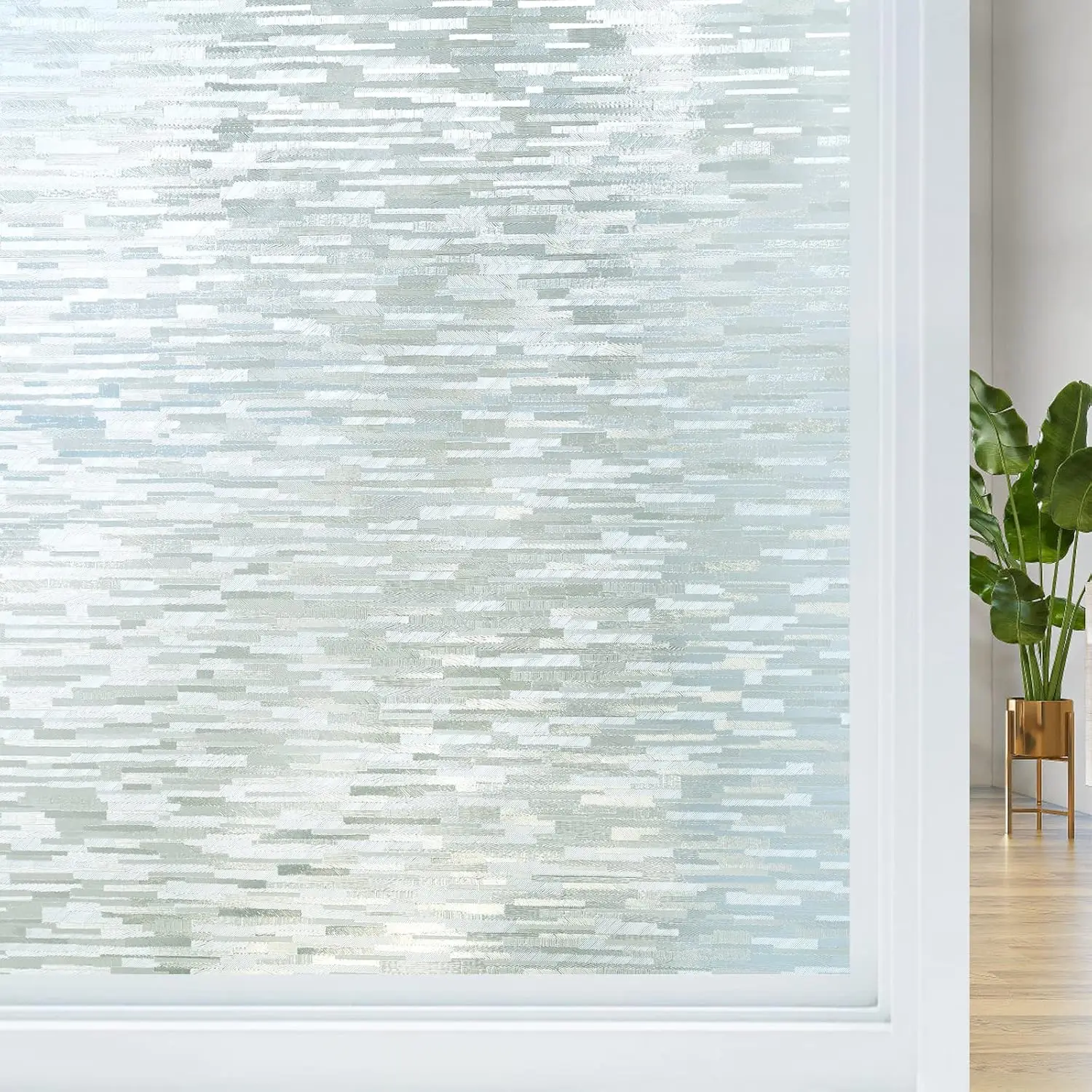 Frosted Window Privacy Film, Static Cling Sun Blocking, UV Rejection, 35.4" x 157.4"
Frosted Window Privacy Film, Static Cling Sun Blocking, UV Rejection, 35.4" x 157.4"