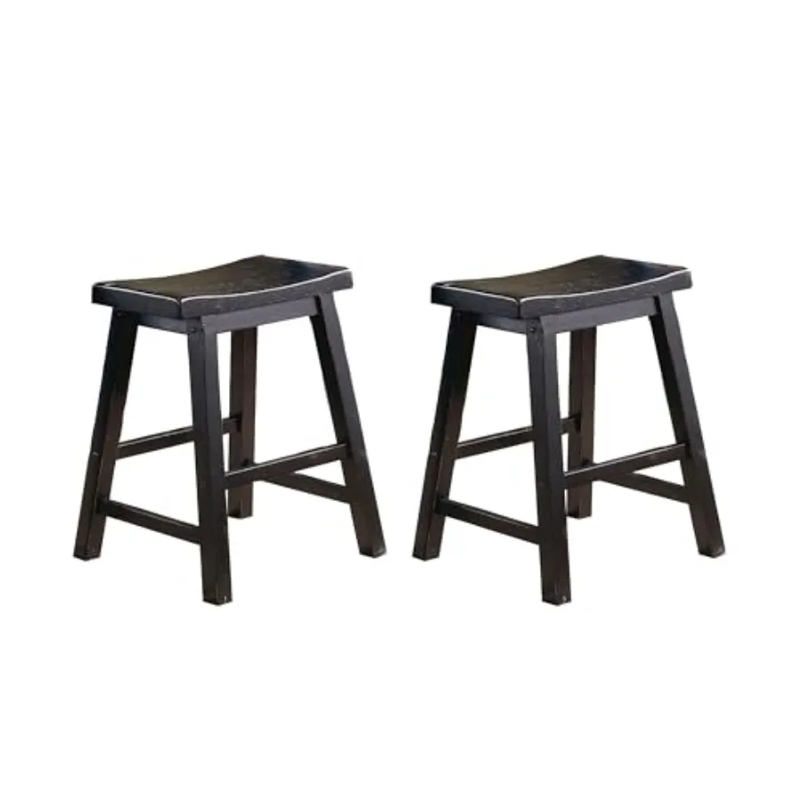 Homelegance Saddleback Solid Wood Kitchen Height Bar Stool Set Of 2 - Saddle Kitchen Stool Dg Height Stools for Dg, Armless Cha
Homelegance Saddleback Solid Wood Kitchen Height Bar Stool Set Of 2 - Saddle Kitchen Stool Dg Height Stools for Dg, Armless Cha