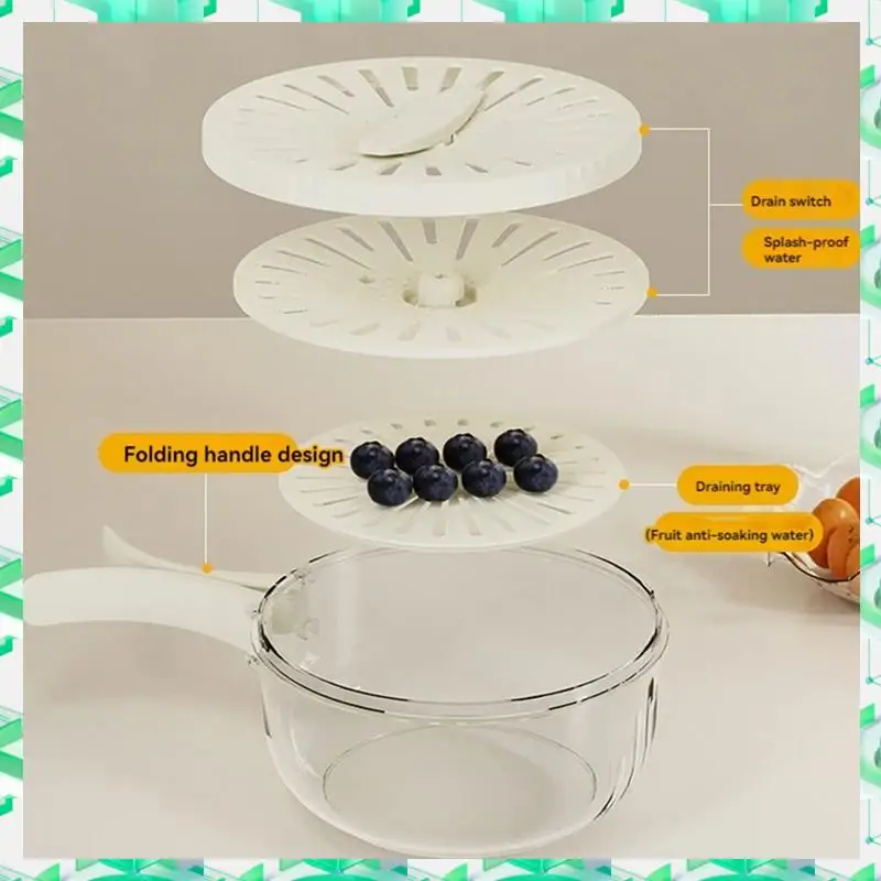 FIZP Fruit Drain Basket With Lid Vegetable Washing Bowl Foldable Handle Cleaning Colander Refrigerator Crisper Kitchen Boxes
FIZP Fruit Drain Basket With Lid Vegetable Washing Bowl Foldable Handle Cleaning Colander Refrigerator Crisper Kitchen Boxes
