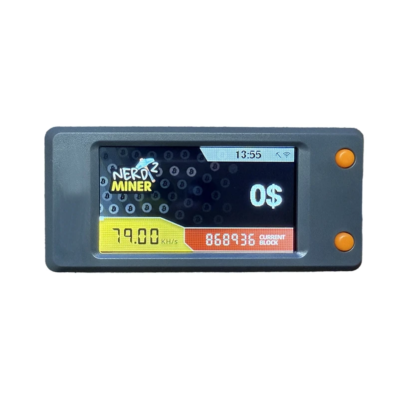 Nerdminer V2 Bitcoin Solo Lottery Miner 77KH/S With LCD Display BTC Miner ASIC Mining Silent Miner
Nerdminer V2 Bitcoin Solo Lottery Miner 77KH/S With LCD Display BTC Miner ASIC Mining Silent Miner