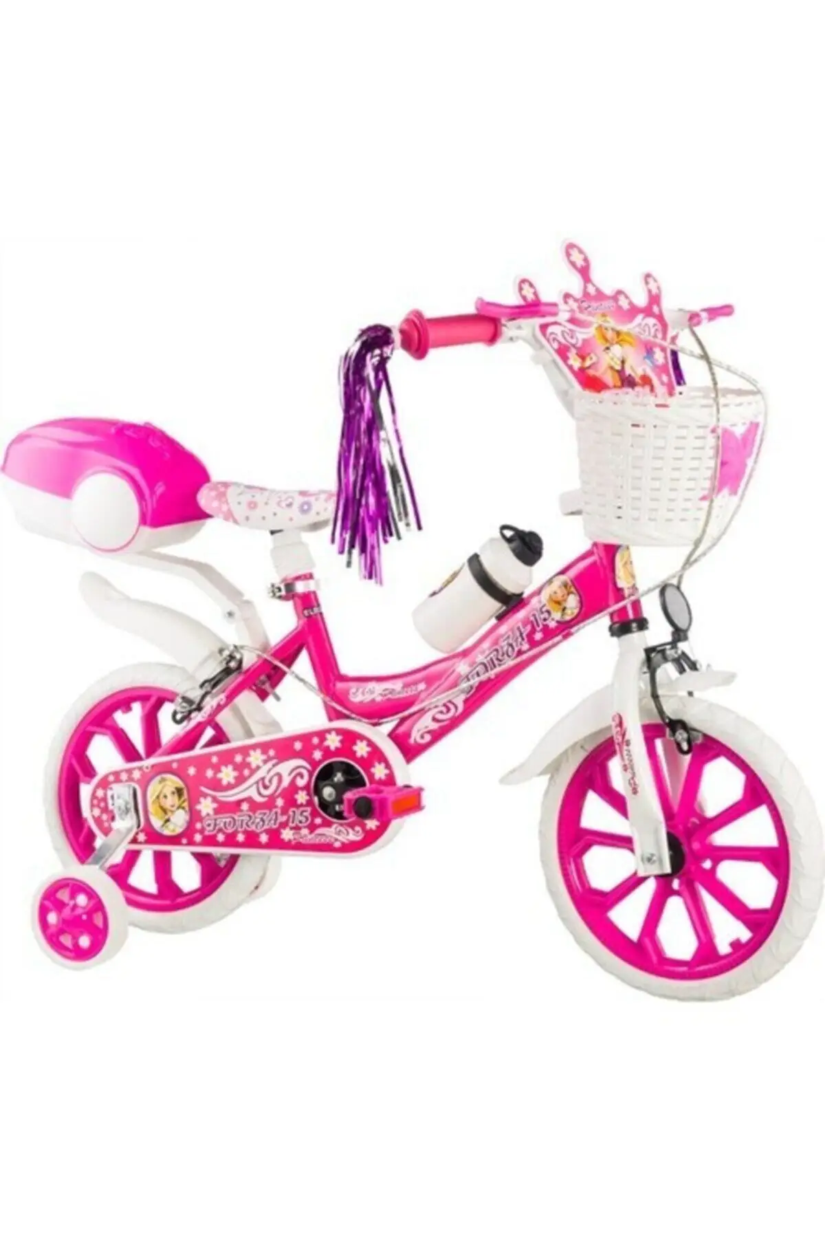 Pink 15 Rim Kids Bike 4 - 5 - 6 - 7 Age Bmx Fountain Wheel Solid Brake Structure Back front Basket Water Bowl Metal Durable Body
Pink 15 Rim Kids Bike 4 - 5 - 6 - 7 Age Bmx Fountain Wheel Solid Brake Structure Back front Basket Water Bowl Metal Durable Body