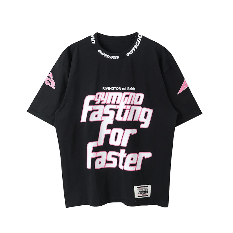RRR123 High Street Graffiti Letters Printed Fasting For Faster T Shirt Summer Loose Round Neck Short Sleeve T Shirt Tops
RRR123 High Street Graffiti Letters Printed Fasting For Faster T Shirt Summer Loose Round Neck Short Sleeve T Shirt Tops