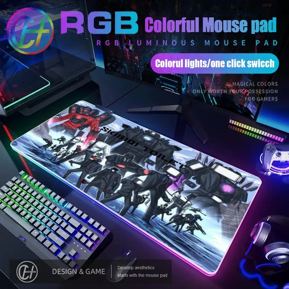 RGB Skibidi Toilet Speakerman Mousepad HD Printing Computer Gamers Locking Edge Non-slip Mouse Pad 90x40cm Keyboard PC Desk Pad
RGB Skibidi Toilet Speakerman Mousepad HD Printing Computer Gamers Locking Edge Non-slip Mouse Pad 90x40cm Keyboard PC Desk Pad