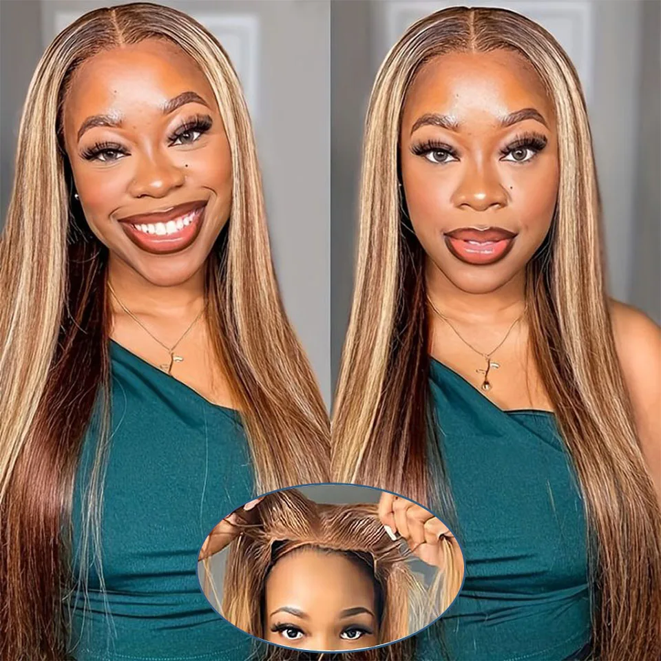 28inch Pre Cut Lace Highlight Straight Lace Front Wigs Human Hair Density180 Preplucked 13x4 Wear And Go Straight Lace Front Wig
28inch Pre Cut Lace Highlight Straight Lace Front Wigs Human Hair Density180 Preplucked 13x4 Wear And Go Straight Lace Front Wig