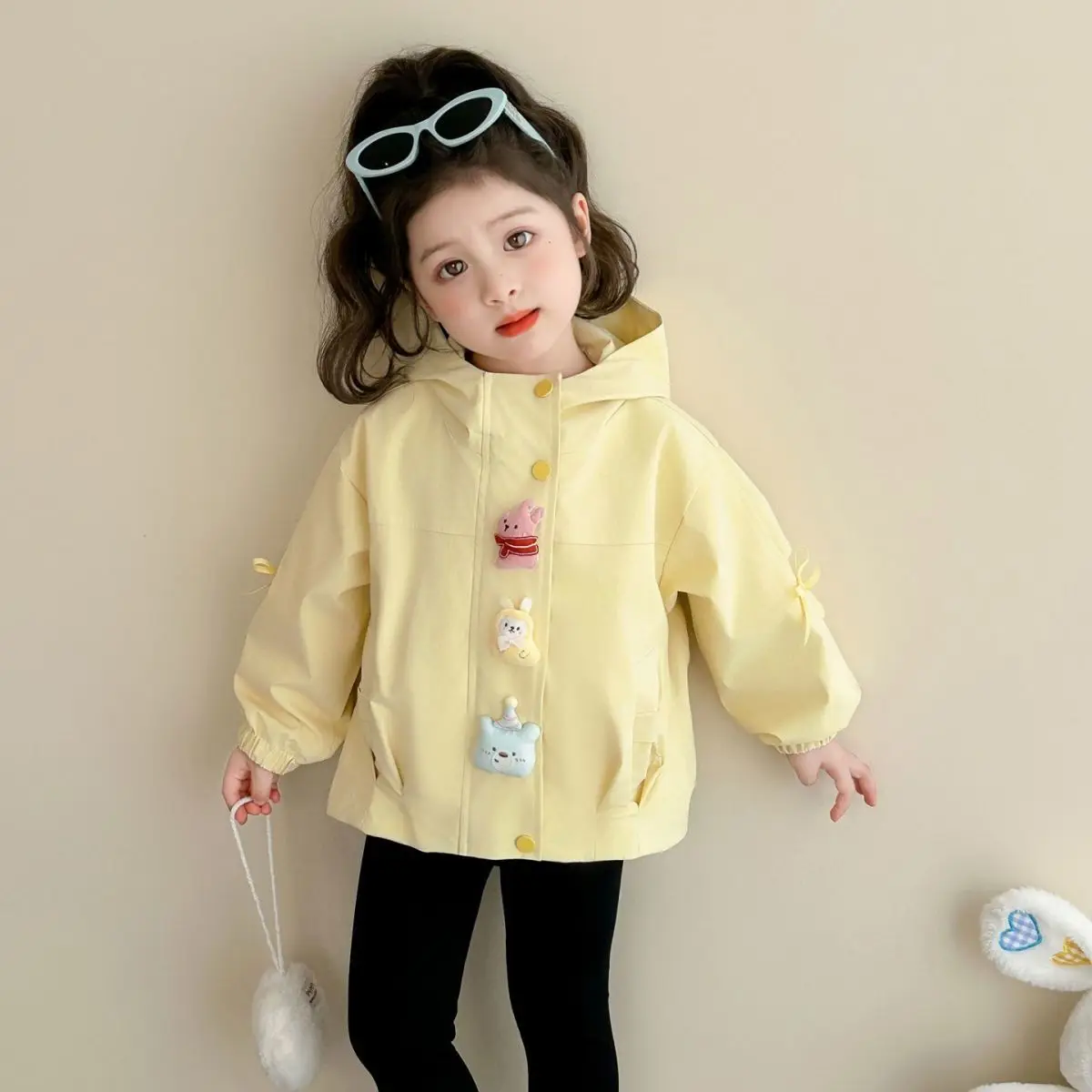 Girls Spring Autumn Jacket Fashionable New Korean Version Children's Hooded Coat Jacket Outerwear
Girls Spring Autumn Jacket Fashionable New Korean Version Children's Hooded Coat Jacket Outerwear