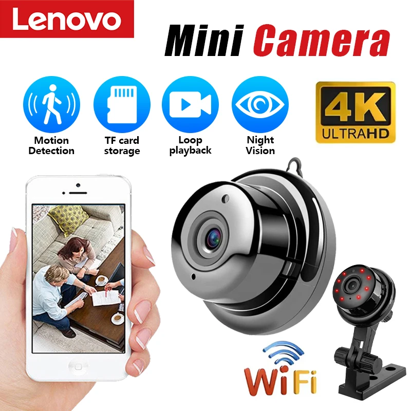 Lenovo 4K HD Wireless Mini WiFi Camera Infrared Night Vision Camera Smart Detection Home Security Remote Monitoring Camera 2026
Lenovo 4K HD Wireless Mini WiFi Camera Infrared Night Vision Camera Smart Detection Home Security Remote Monitoring Camera 2026