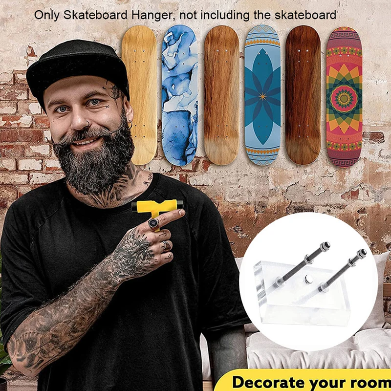 Ghost Hanger Skateboard Wall Mount Deck Display Luxury Skateboard Storage Holder Rack
Ghost Hanger Skateboard Wall Mount Deck Display Luxury Skateboard Storage Holder Rack