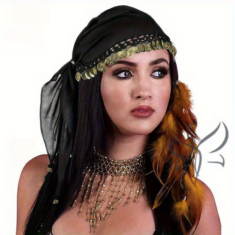 Belly Dance Gyspy Crochet Coins Gypsy Dance Show Out Accessories Folk Hat
Belly Dance Gyspy Crochet Coins Gypsy Dance Show Out Accessories Folk Hat