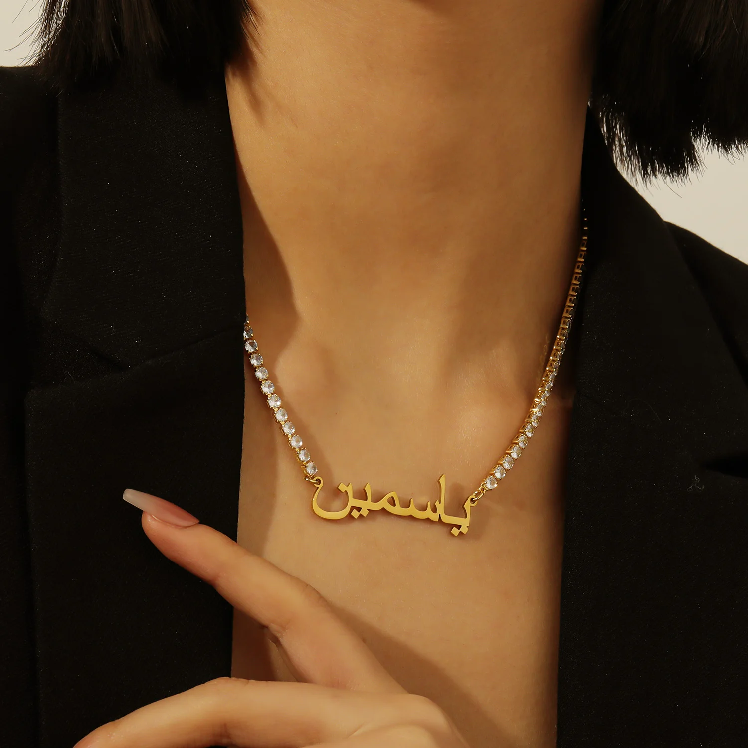 Ожерелье с арабским именем на заказ, циркониевая цепочка, позолоченная нержавеющая сталь 18 карат, персонализированная роскошь, новый подарок на годовщину 2025 года для женщин
Ожерелье с арабским именем на заказ, циркониевая цепочка, позолоченная нержавеющая сталь 18 карат, персонализированная роскошь, новый подарок на годовщину 2025 года для женщин