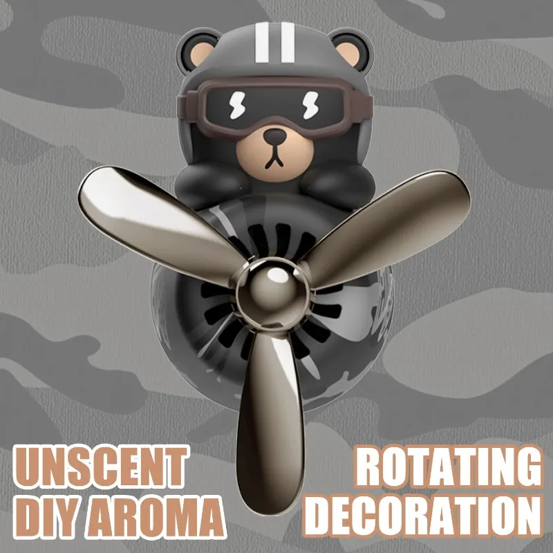 Unscented No fragrance DIY perfume rotate propeller pilot bear car ornaments vent diffuser accessories cool fun decorations men
Unscented No fragrance DIY perfume rotate propeller pilot bear car ornaments vent diffuser accessories cool fun decorations men