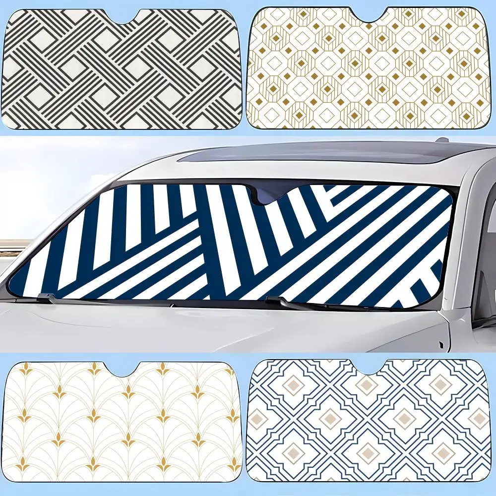 Sun Visor Car sunshades, windshield sun visors, sun protection sunshades, novel car gifts. G-Geometric Patchwork
Sun Visor Car sunshades, windshield sun visors, sun protection sunshades, novel car gifts. G-Geometric Patchwork