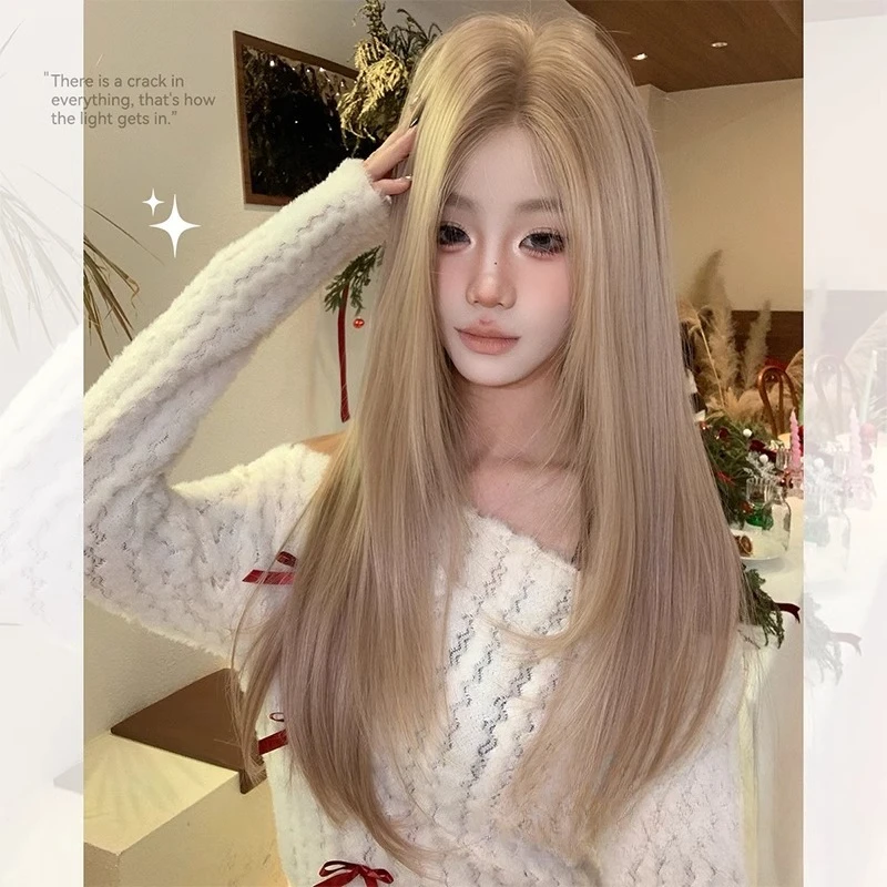 Synthetic Women's Korean-style Face-Lifting Quality Medium-Length Straight Hair Full Wig with Lace Front
Synthetic Women's Korean-style Face-Lifting Quality Medium-Length Straight Hair Full Wig with Lace Front