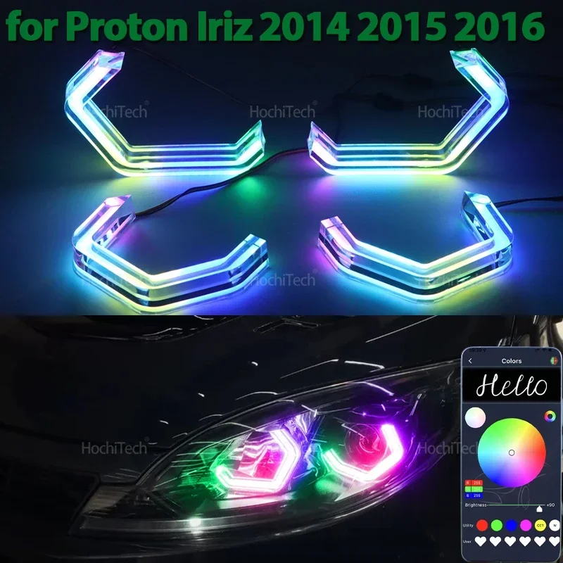 For Proton Iriz 2014 2015 2016 High Quality M4 style App control with turn signal Dynamic LED Angel Eyes Ring Lamp DRL
For Proton Iriz 2014 2015 2016 High Quality M4 style App control with turn signal Dynamic LED Angel Eyes Ring Lamp DRL