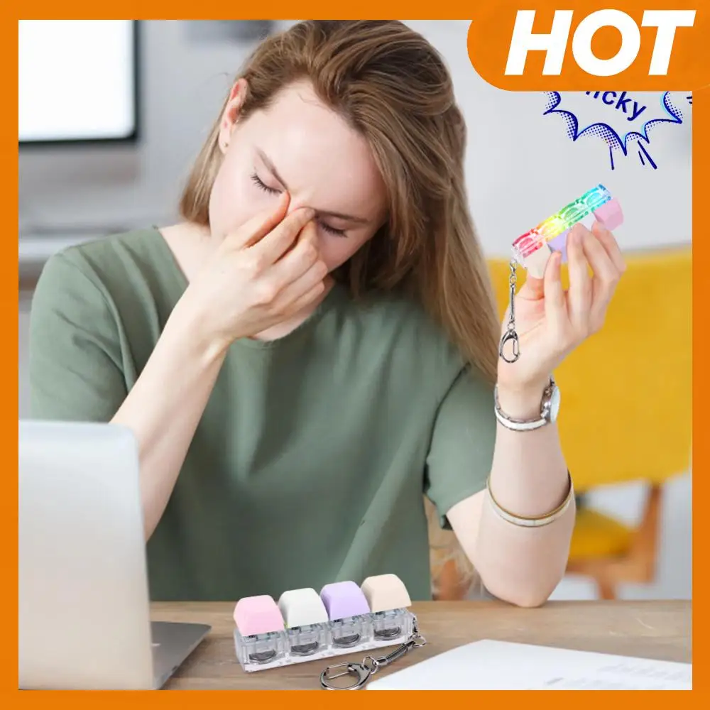 Keyboard Decompression 4 Keys Keyboard Clicker with LED Light Keyboard Cube DIY for Adult Gifts To Relief Pass Time
Keyboard Decompression 4 Keys Keyboard Clicker with LED Light Keyboard Cube DIY for Adult Gifts To Relief Pass Time