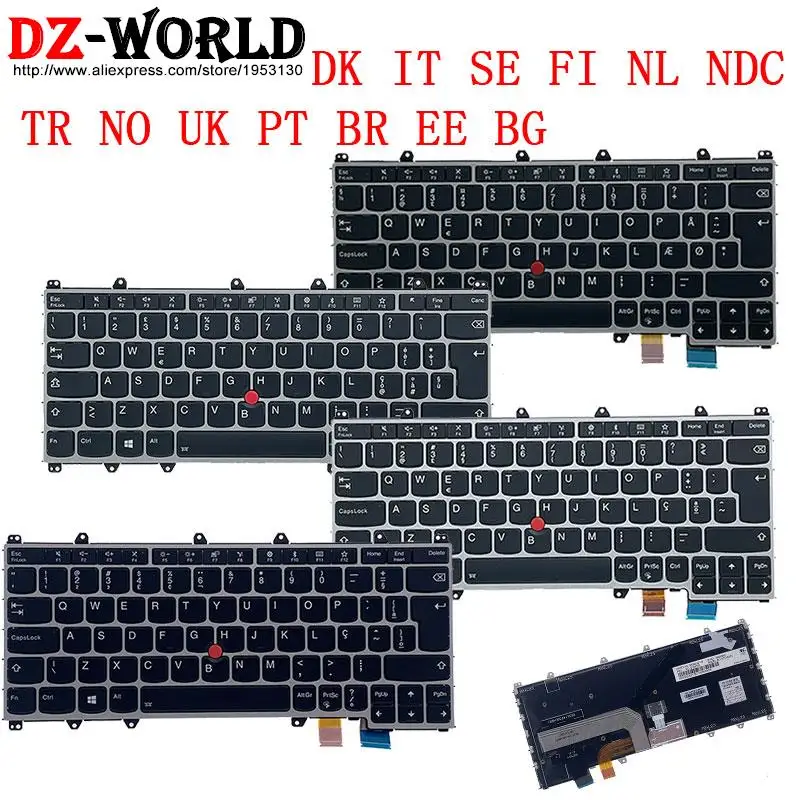 Новая/оригинальная клавиатура DK IT SE FI NL NDC TR NO UK PT BR EE BG JP с серебряной подсветкой для ноутбука Lenovo Thinkpad X380 S1 Yoga 370 260 4-я
Новая/оригинальная клавиатура DK IT SE FI NL NDC TR NO UK PT BR EE BG JP с серебряной подсветкой для ноутбука Lenovo Thinkpad X380 S1 Yoga 370 260 4-я